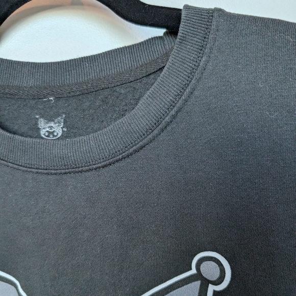 Sanrio Kuromi Character Graphic Crewneck Sweatshirt Sz L Cotton Blend - Picture 7 of 12